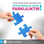 #otizmfarkındalıkgünü #otizmemaviisikyak #Repost @beden_atolyesi ・・・ EKSİKLİK DEĞİL FARKLILIKTIR❗️ #Farkındaol #bedenatolyesi…